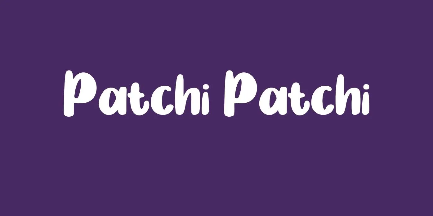 Patchi Patchi Font Free Download