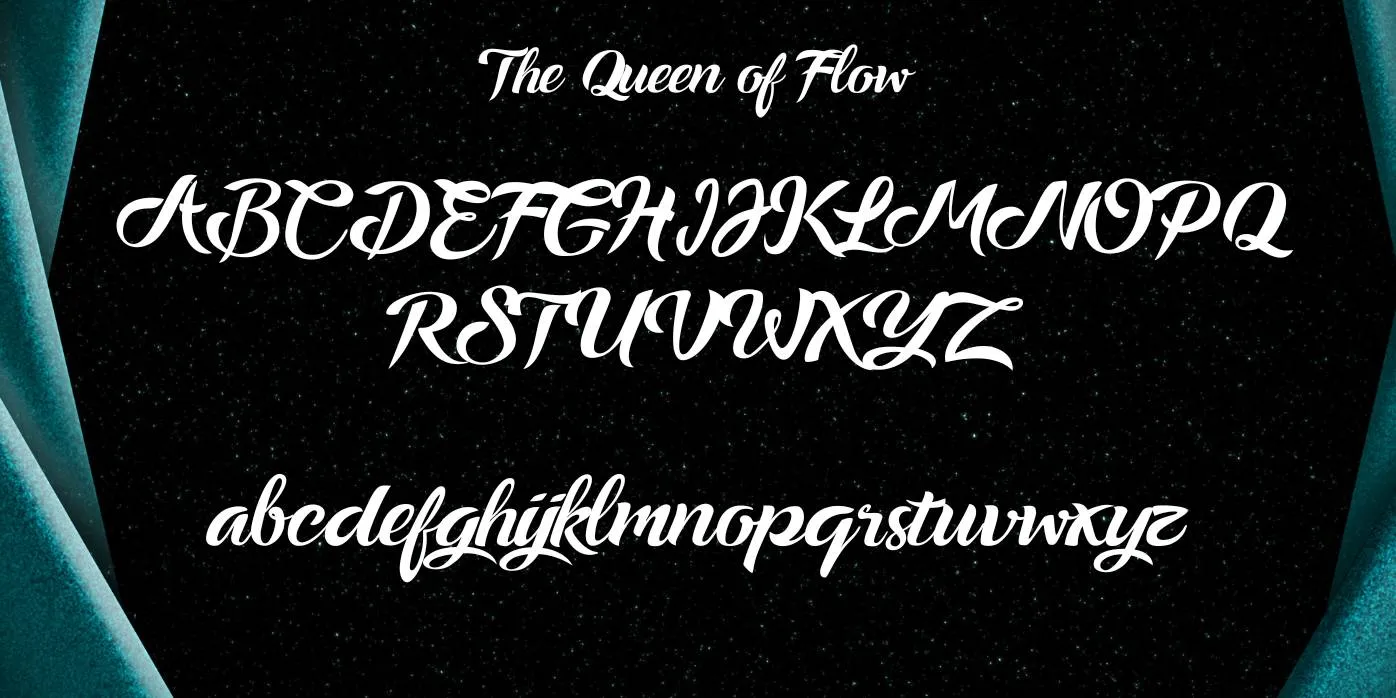 The Queen of Flow Font