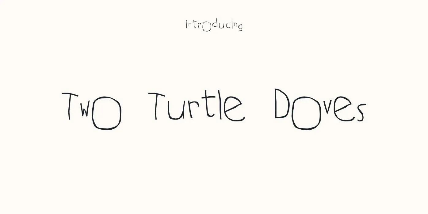 Two Turtle Doves Font Free Download