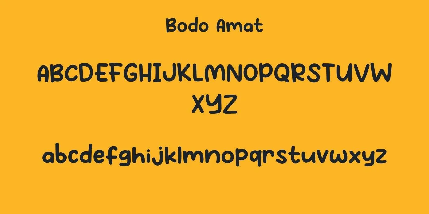 Bodo Amat Font