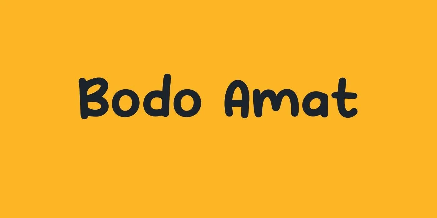 Bodo Amat Font Free Download