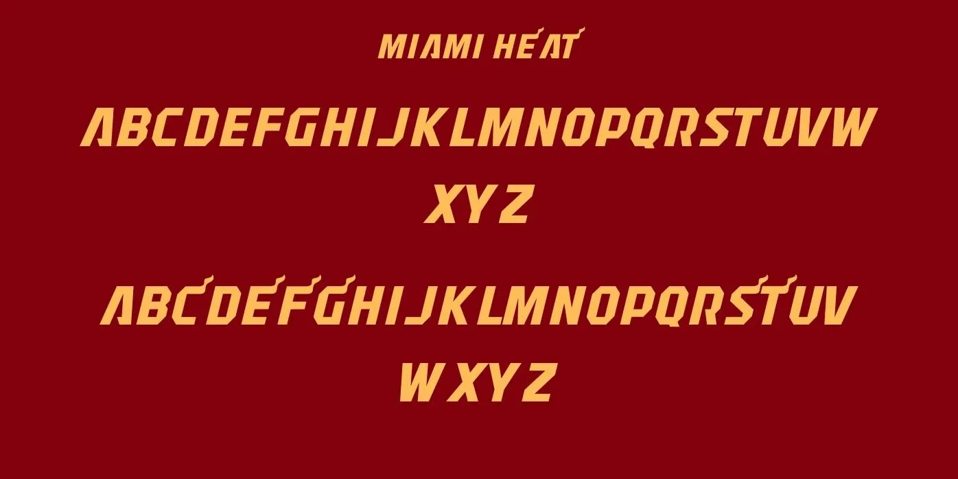 Miami Heat Font