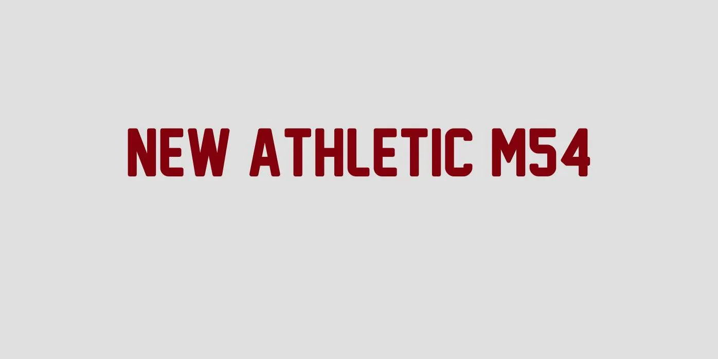 New Athletic M54 Font Free Download