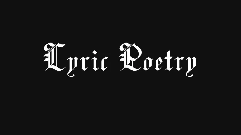 Lyric Poetry Font Free Download