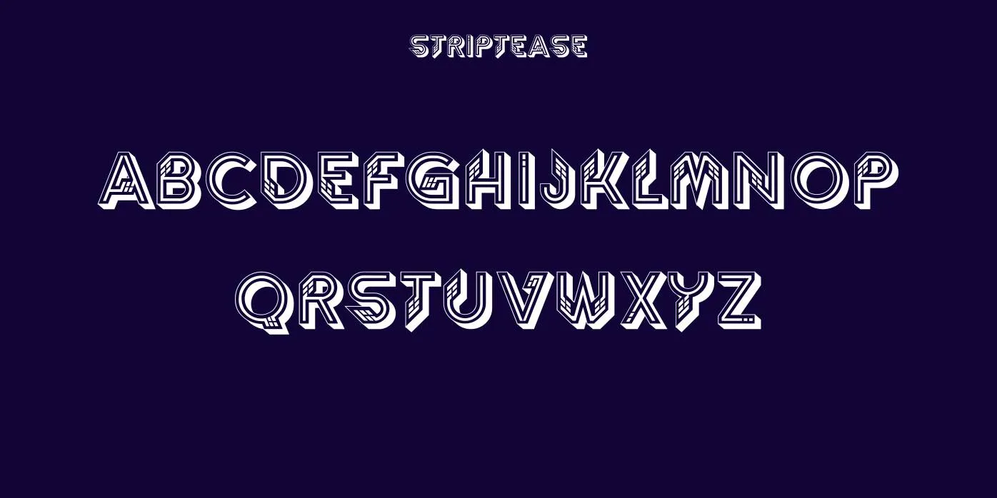 Striptease Font