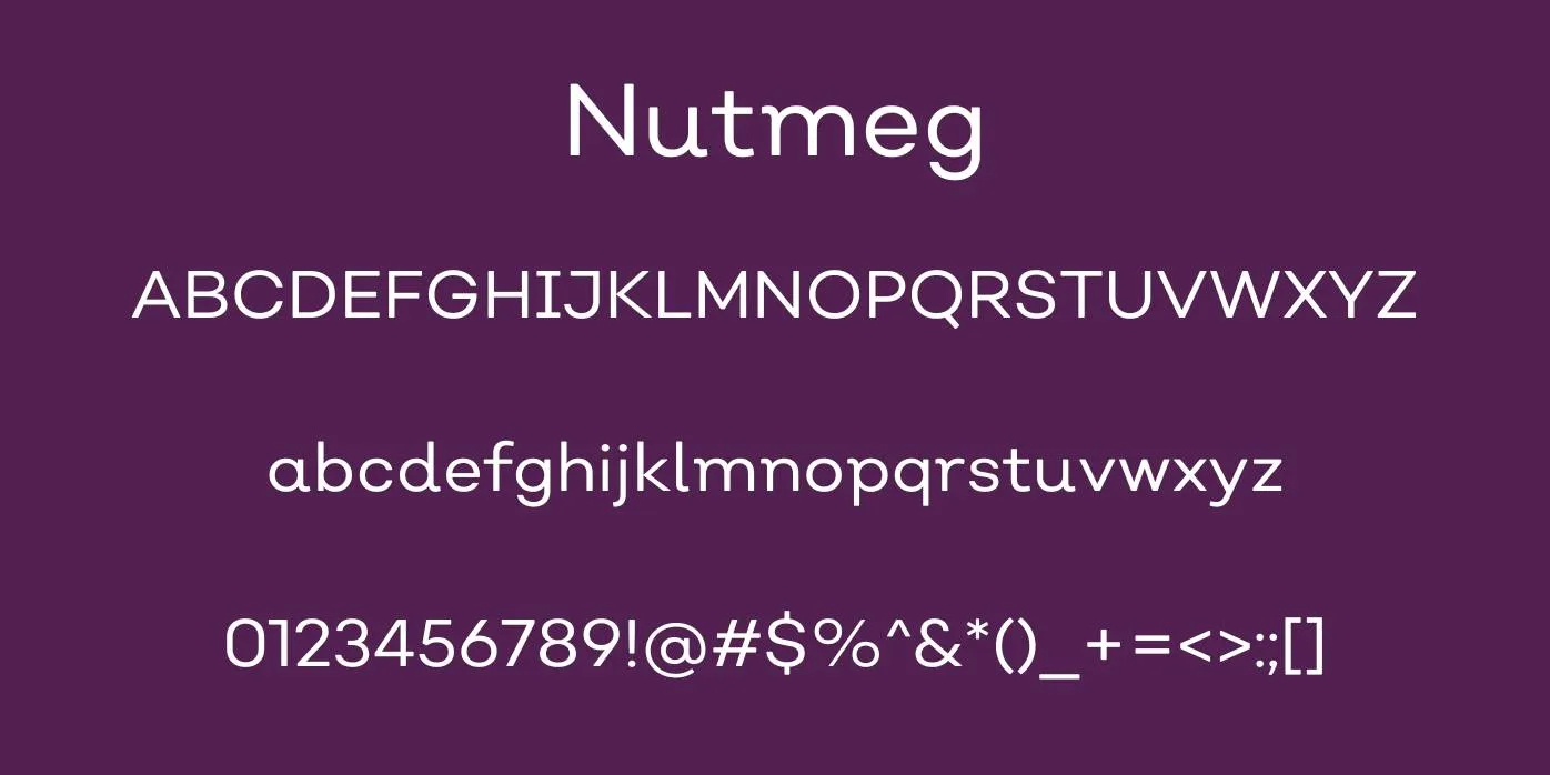 Nutmeg Font