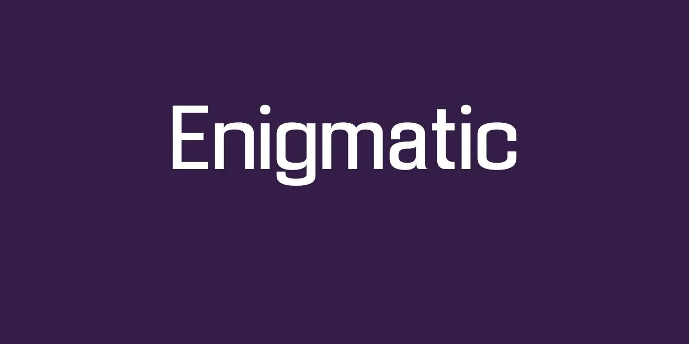 Enigmatic Font Free Download