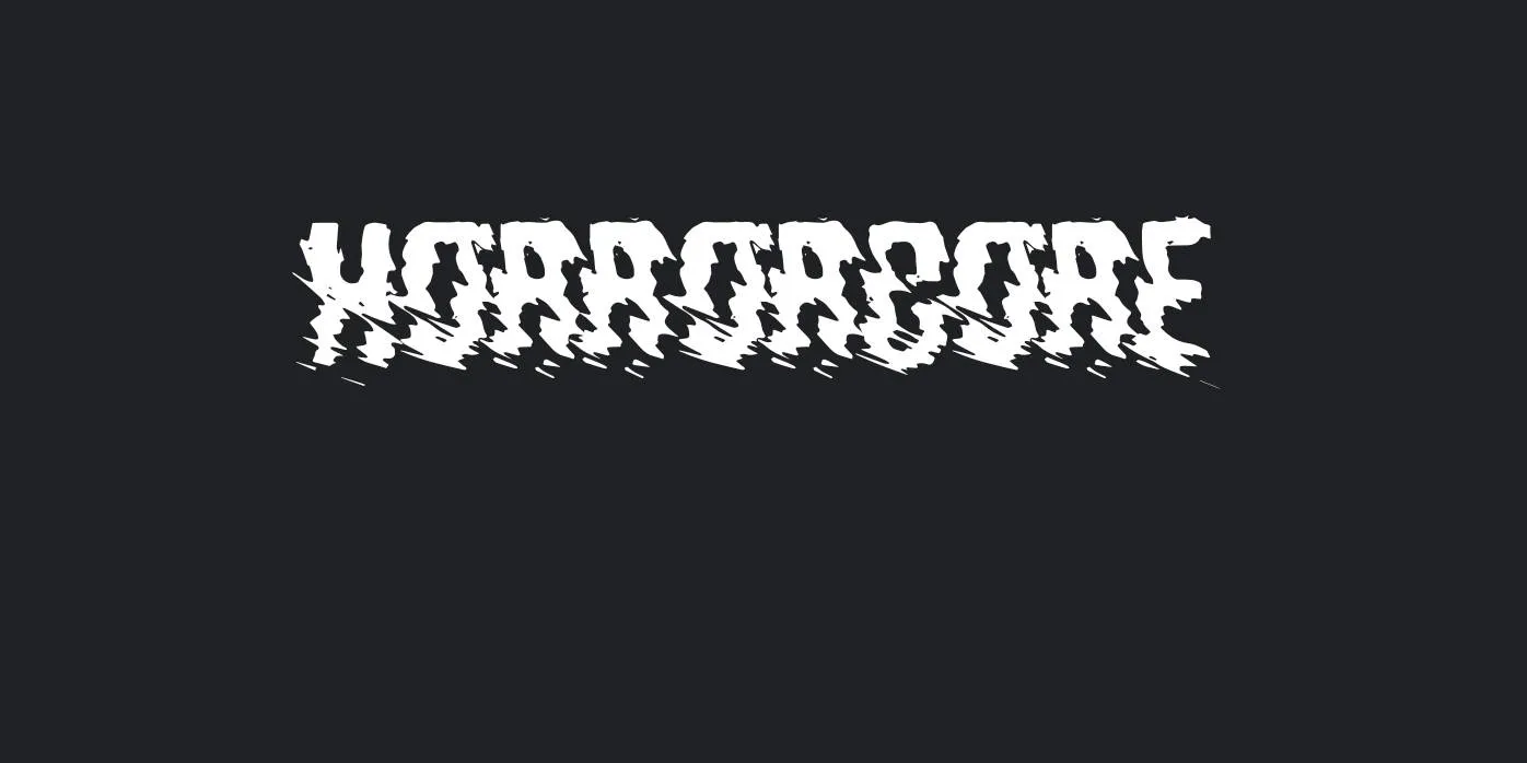 Horrorcore Font Free Download