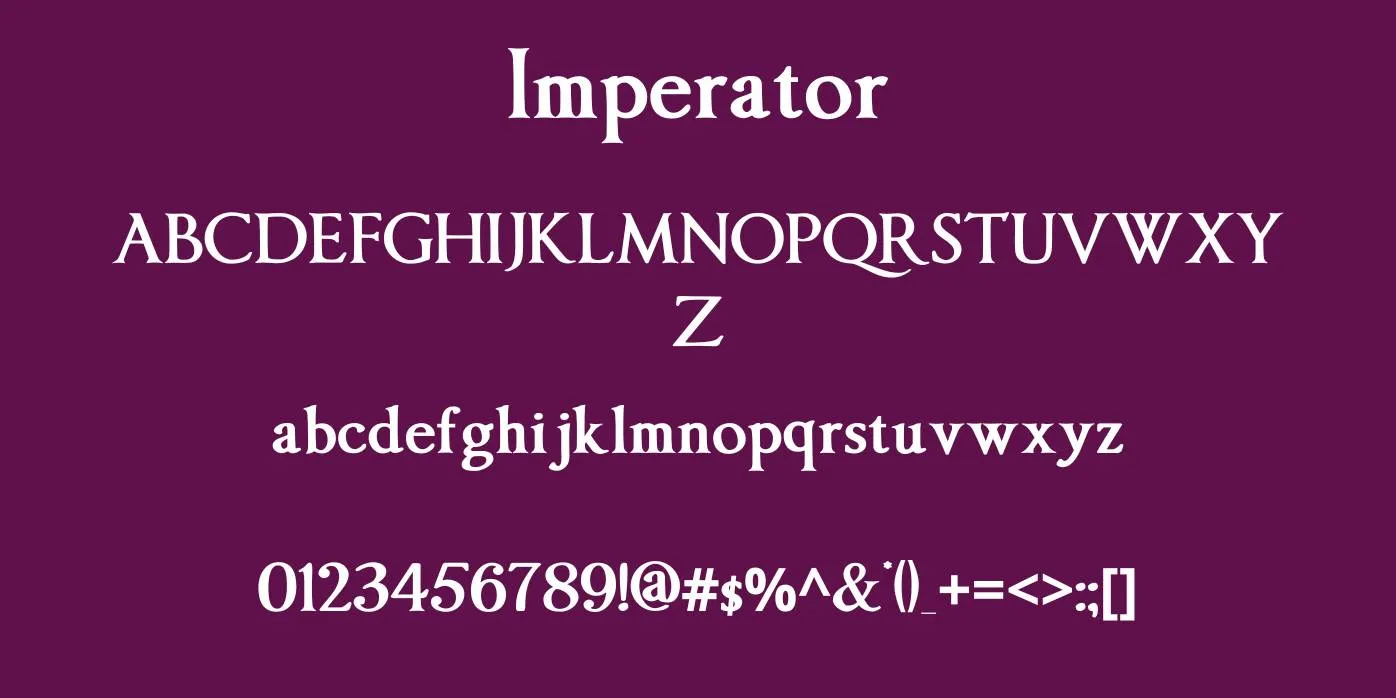 Imperator Font